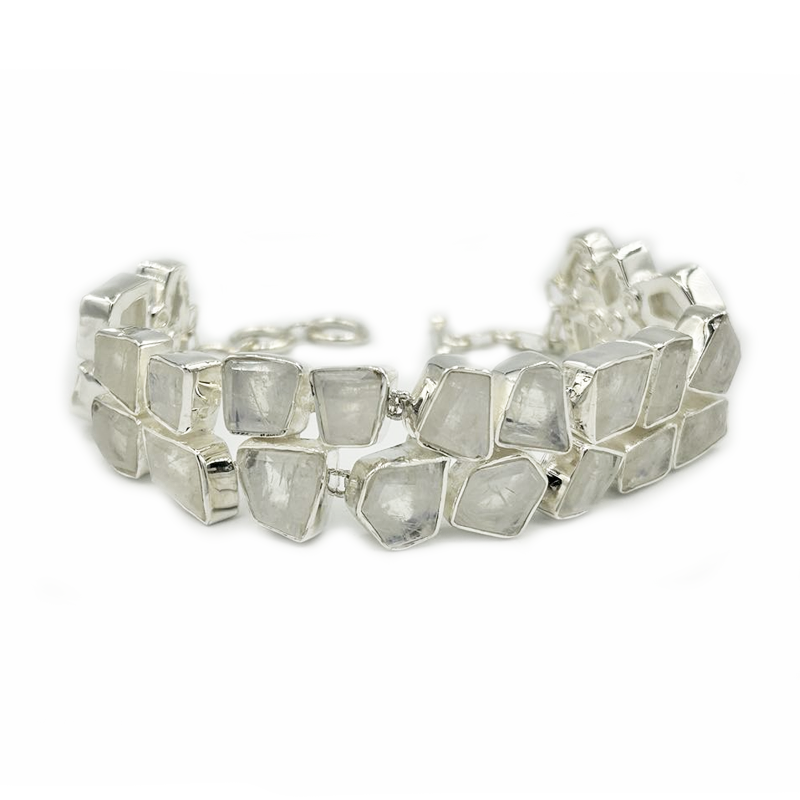 moonstone sterling silver gemstone bracelet
