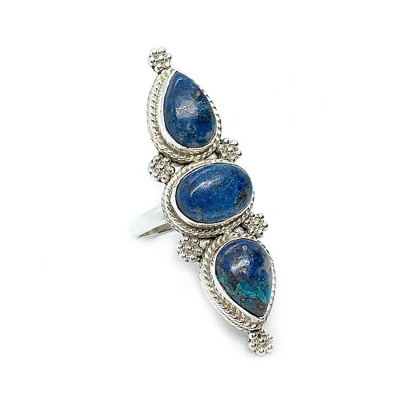 Azurite engagement ring on sale