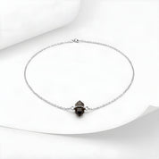 Mini Smoky Quartz Choker Necklace, chalk sweep scene