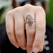 amethyst sterling silver gemstone ring