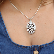 freshwater silver pendant