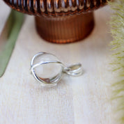 clear quartz crystal ball silver pendant