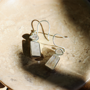 moonstone sterling silver gemstone earrings