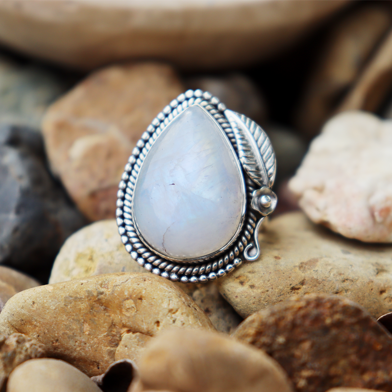 moonstone sterling silver gemtone ring