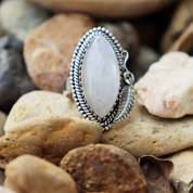 moonstone sterling silver gemtone ring