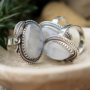 moonstone sterling silver gemtone ring
