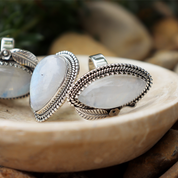 moonstone sterling silver gemtone ring