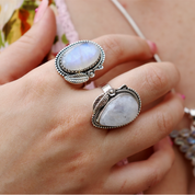 moonstone sterling silver gemtone ring