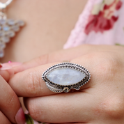 moonstone sterling silver gemtone ring
