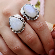 moonstone sterling silver gemtone ring