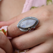 moonstone sterling silver gemtone ring