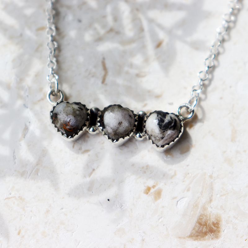 turquoise sterling silver gemstone necklace