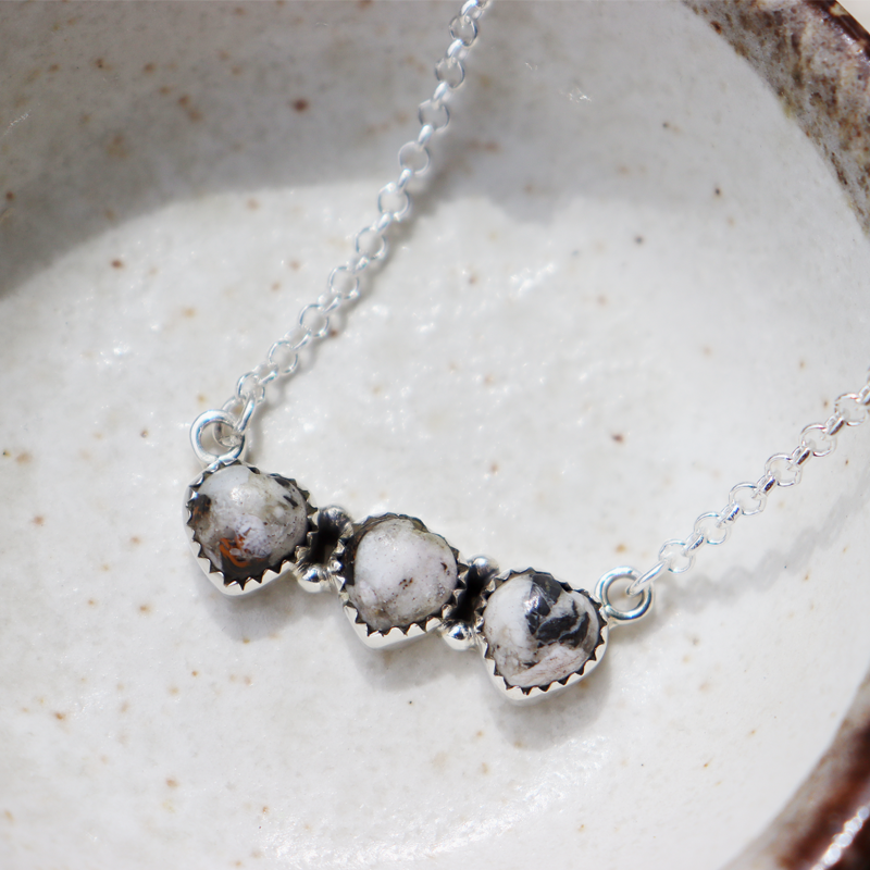 turquoise sterling silver gemstone necklace