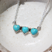 turquoise sterling silver gemstone necklace