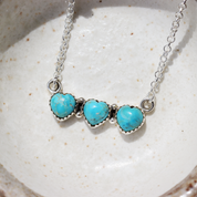 turquoise sterling silver gemstone necklace