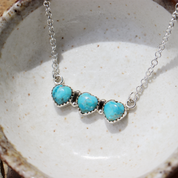 turquoise sterling silver gemstone necklace