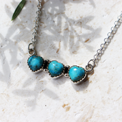 turquoise sterling silver gemstone necklace