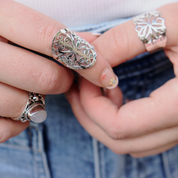 filigree sterling silver ring
