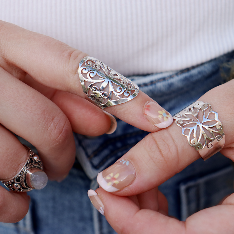 filigree sterling silver ring