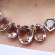 amethyst sterling silver gemstone necklace