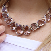 amethyst sterling silver gemstone necklace