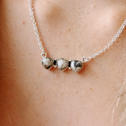 turquoise sterling silver gemstone necklace