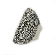 boho style silver tribal ring