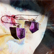 amethyst sterling silver gemstone earrings