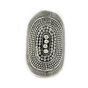 boho style silver tribal ring