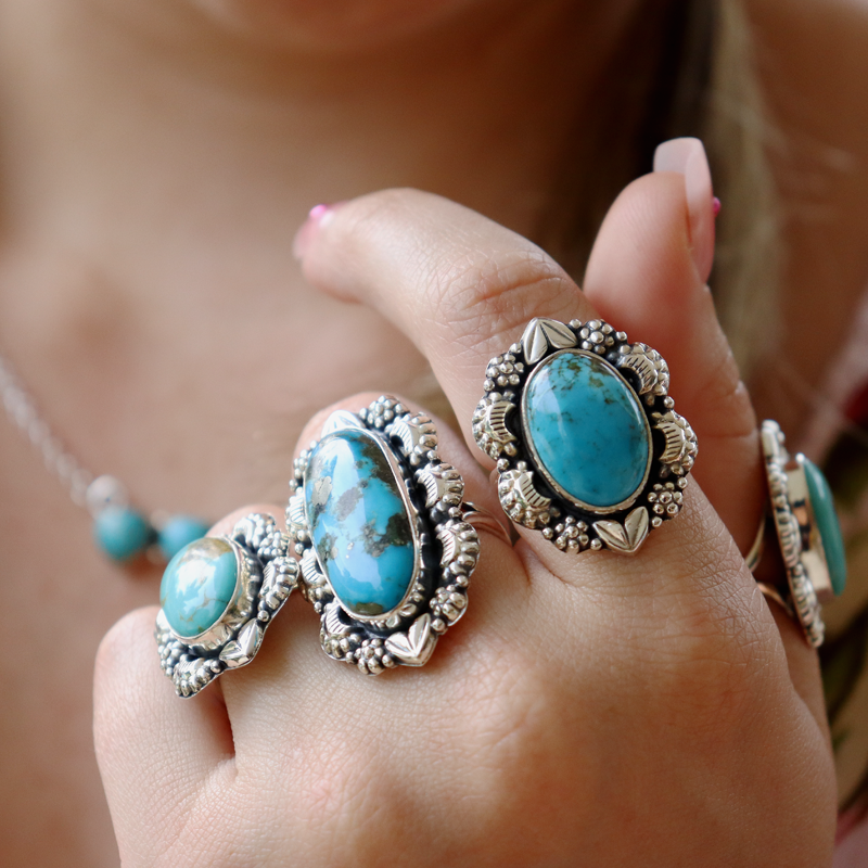 Kingman Arizona Turquoise Gemstone Ring