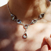Boho Clear Quartz Gemstone Necklace