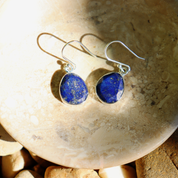 lapis lazuli sterling silver gemstone earrings