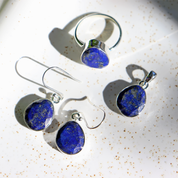 lapis lazuli sterling silver gemstone ring