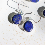 lapis lazuli sterling silver gemstone earrings
