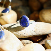 lapis lazuli sterling silver gemstone ringv