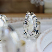 Unique Biwa Pearl Silver Ring