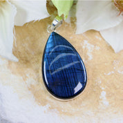 labradorite large silver gemstone pendant