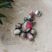 turquoise sterling silver gemstone pendant