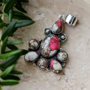 turquoise sterling silver gemstone pendant