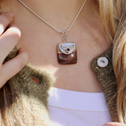mookaite jasper garnet sterling silver gemstone pendant