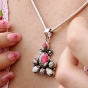 turquoise sterling silver gemstone pendant