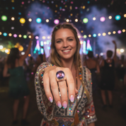 Amethyst Gemstone Chunky Oval Ring