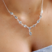 blue topaz sterling silver gemstone necklace
