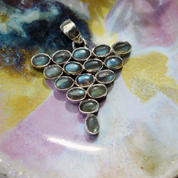 labradorite sterling silver gemstone pendant