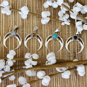 moon sapphire quartz sterling silver gemstone pendant