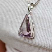 amethyst sterling silver gemstone pendant