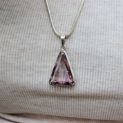amethyst sterling silver gemstone pendant