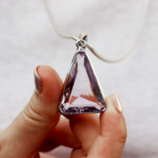 amethyst sterling silver gemstone pendant