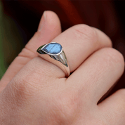 labradorite sterling silver gemstone ring