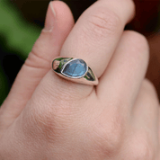 labradorite sterling silver gemstone ring